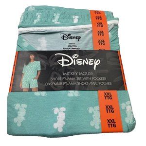 DISNEY Women's PJ's XXLarge XXL Mickey Mouse Pajamas 2-Piece Lounge Wear NWT